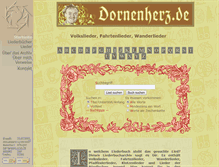 Tablet Screenshot of dornenherz.de